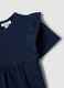 Girls&rsquo; blue pure cotton regular-fit T-shirt with frills_2