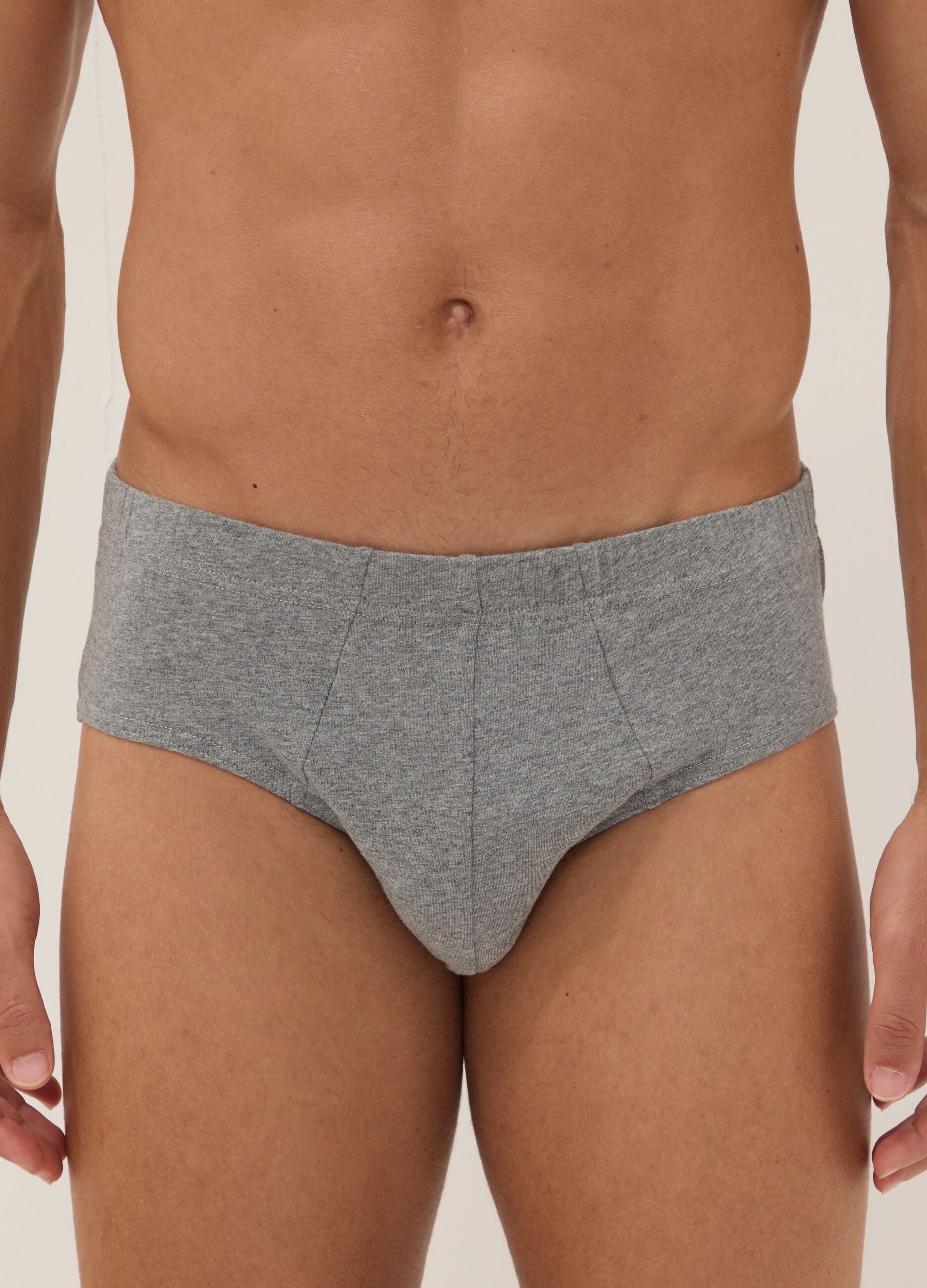 Grey organic cotton briefs