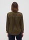 Green stretch shirt with Mandarin collar_3