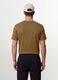 Brown regular-fit T-shirt in pure organic cotton jersey_3