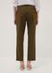 Green slim-fit stretch cotton trousers_2
