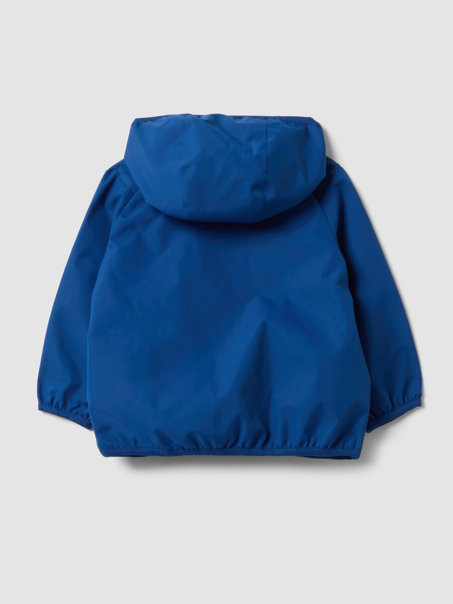 Giacca blu con cappuccio e zip regular fit per bimbo_1