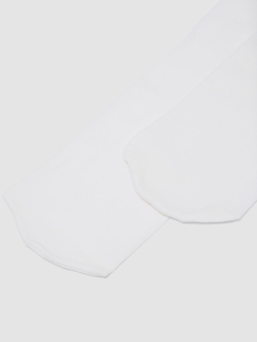 Bipack di collant bianchi in tessuto elasticizzato_2