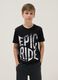 Black short-sleeve organic cotton T-shirt_1