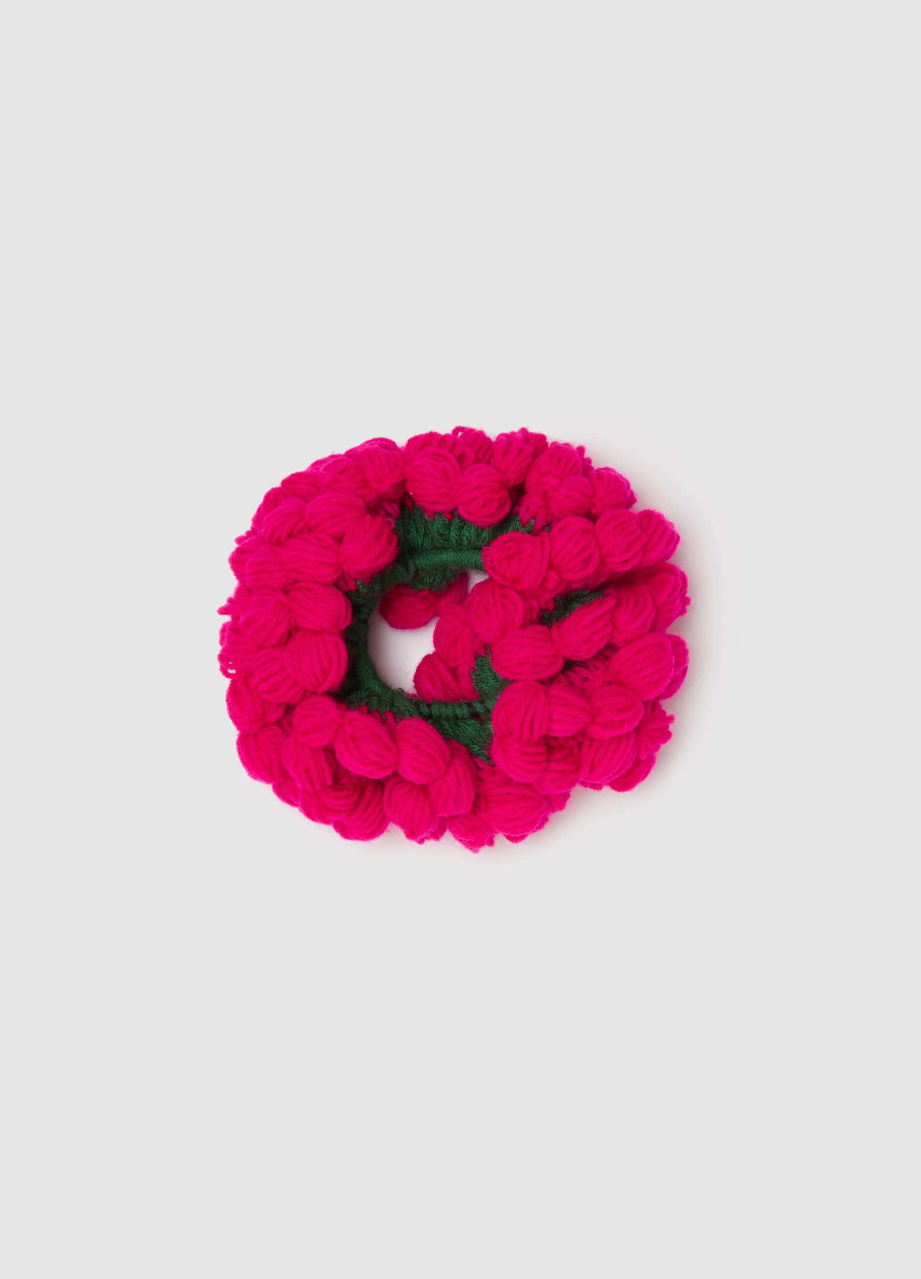 Multicolour pure wool hairband