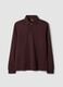 Men&rsquo;s brown regular-fit long-sleeve stretch cotton polo shirt_4