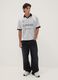 Grey PlayStation V-neck short-sleeve T-shirt_1