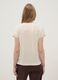 Beige short-sleeve stretch viscose T-shirt_2