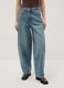 Pure Cotton Blue Regular Fit Skater Jeans_1