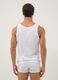White Supima cotton vest top, regular fit_2