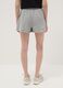 Grey cotton-blend shorts with elasticated waist, regular fit_2