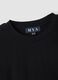 Black crew-neck T-shirt in stretchy cotton-modal blend, regular fit_2