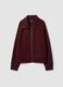 Red stretch-viscose sweatshirt with turtleneck, regular fit_0