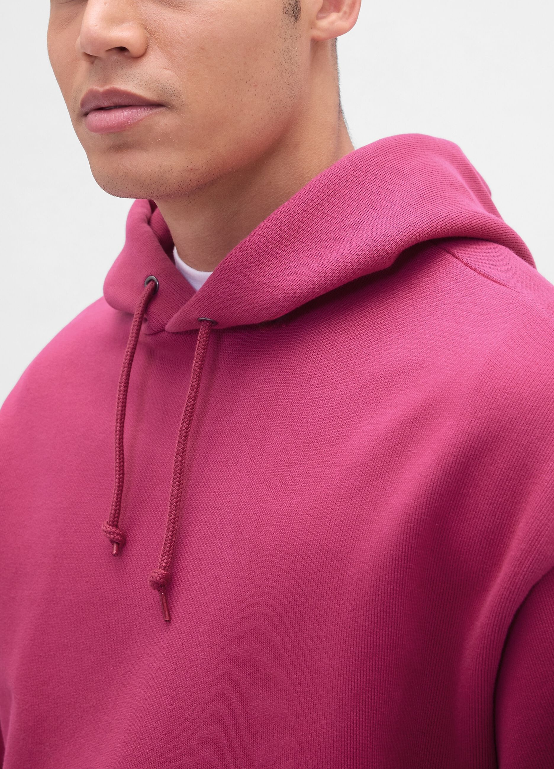 Pink Cotton-Blend Hoodie