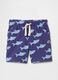 Blue Shorts with Shark Print Kids 2025_0