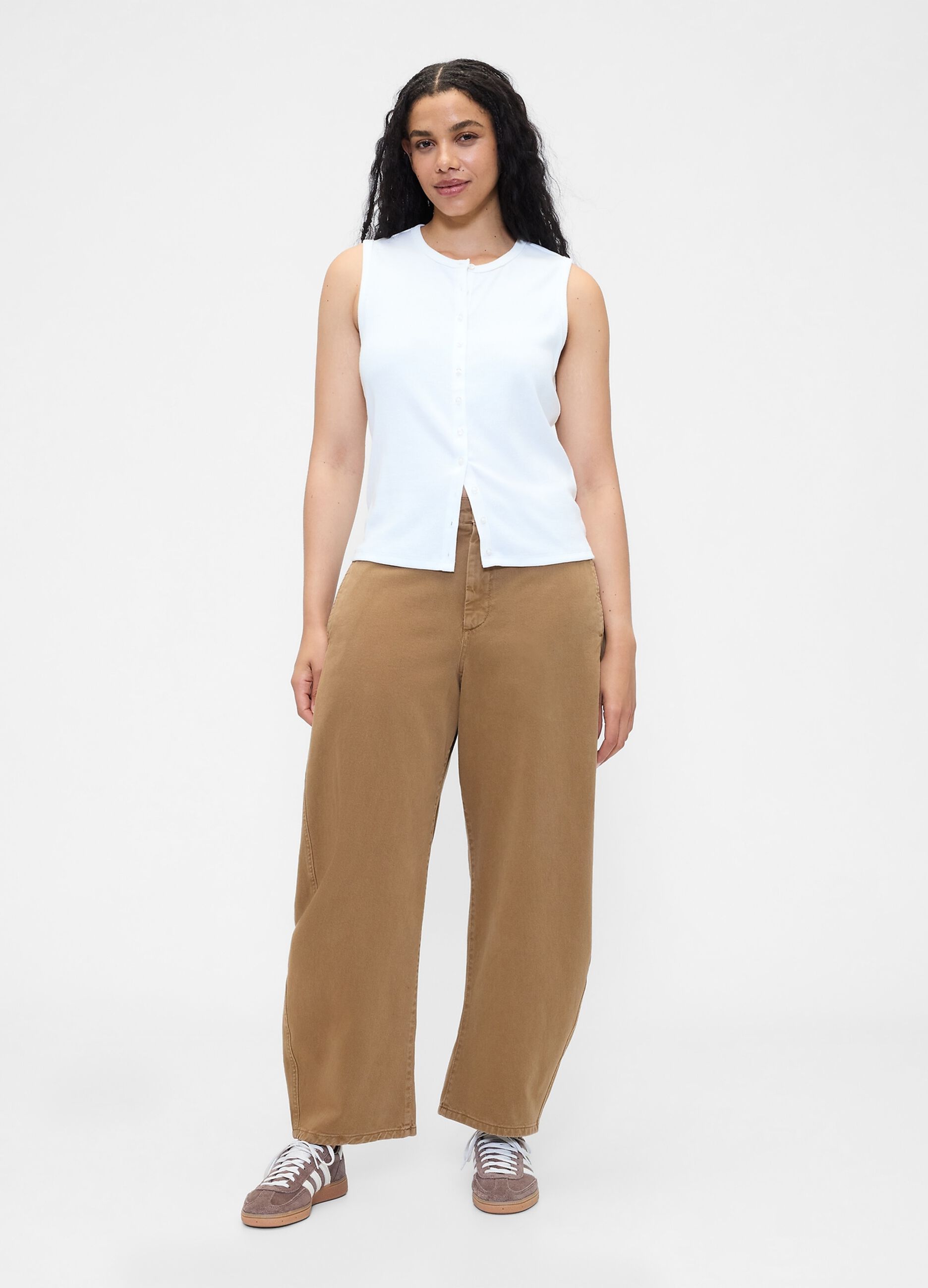 Brown Cotton Trousers