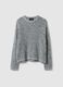 Multicolour cotton blend pullover regular fit with knitted design_4