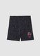 High-waisted black stretch cotton shorts_3