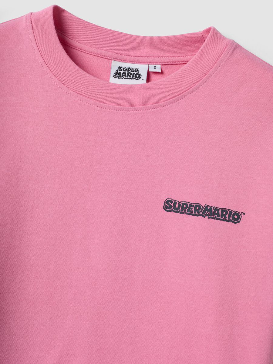 Pink short-sleeved pure cotton T-shirt_5