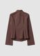 Brown striped slim-fit pure cotton poplin shirt_6