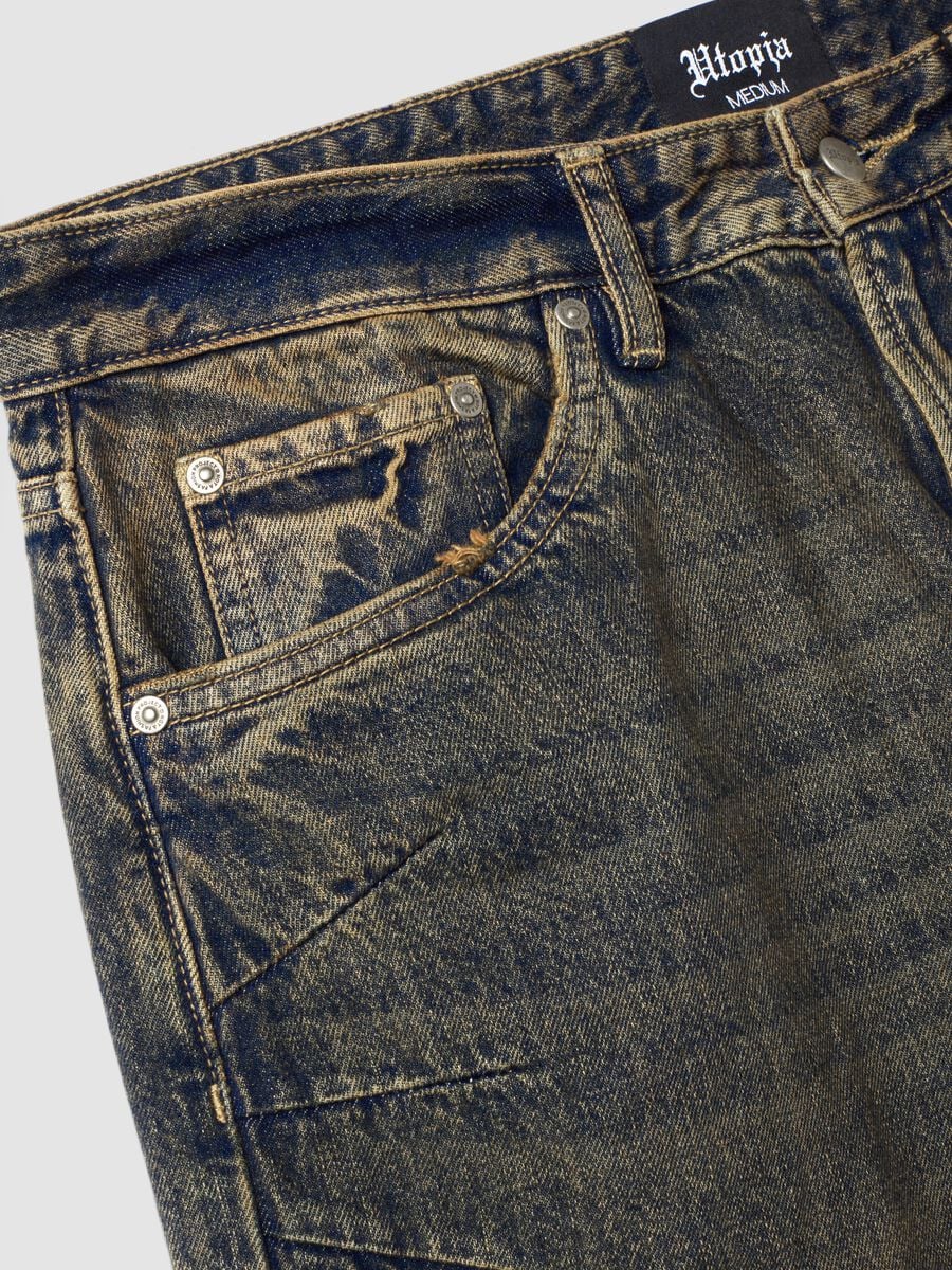 Wide Leg Denim Vintage Dark Blue_7