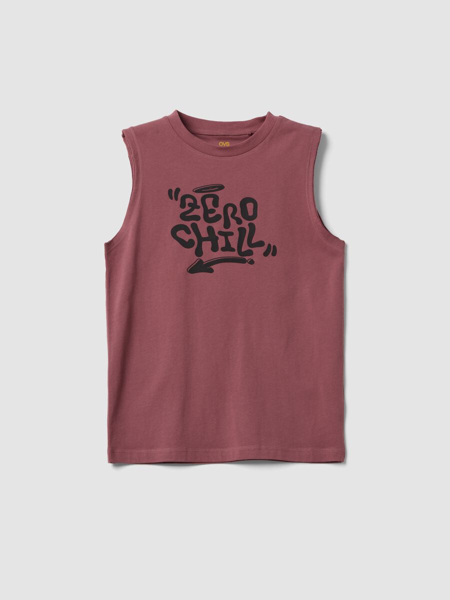 Pink organic cotton vest top_3