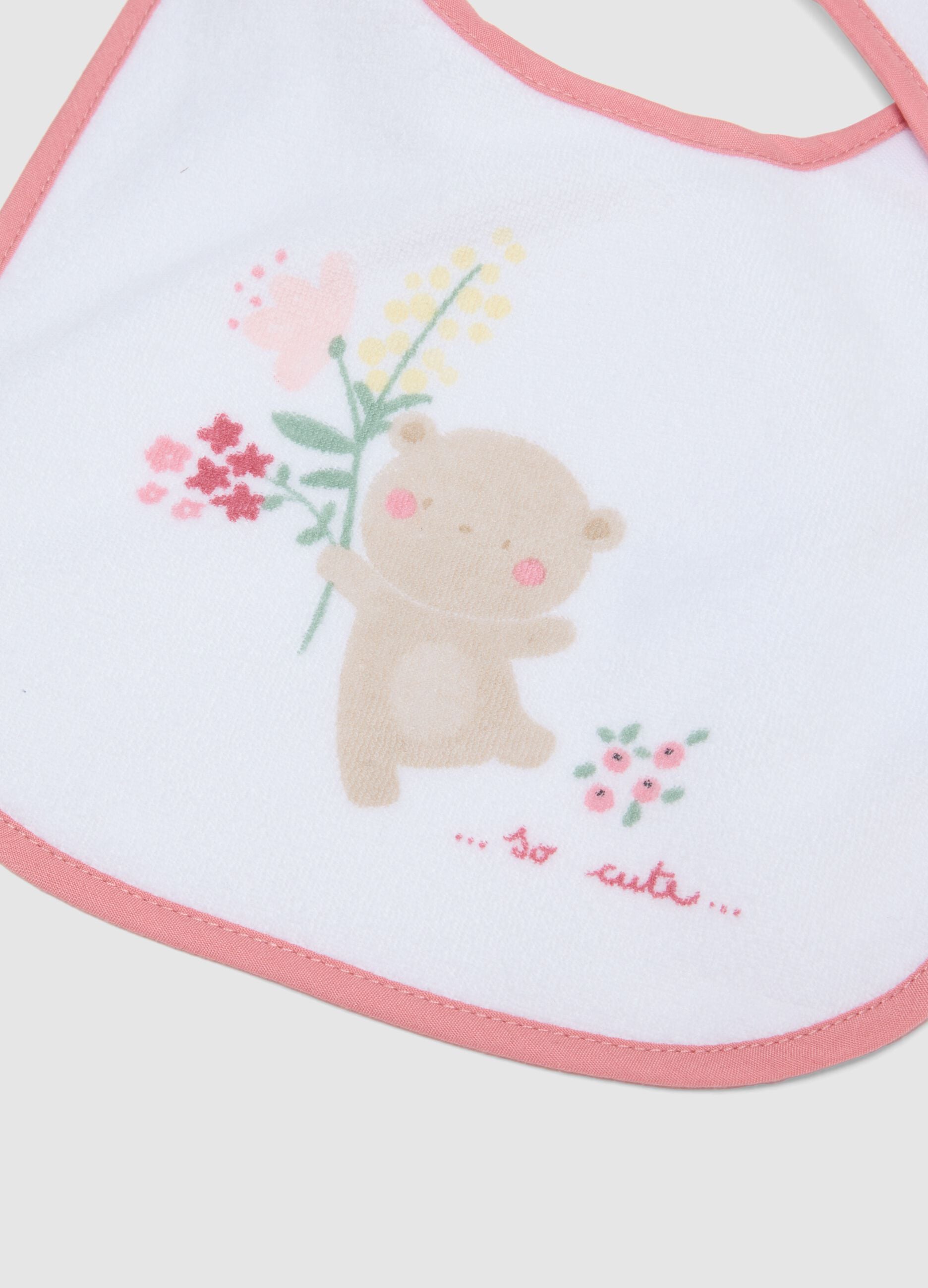 Newborn Cotton Blend Multicolor Bib Pack with Decorations