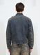 Vintage Dark Blue Padded Denim Jacket_4