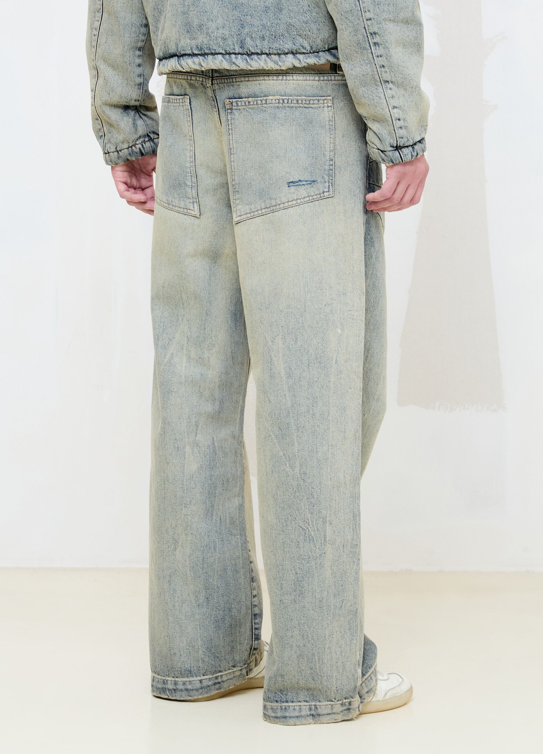 Wide Leg Denim Vintage Light Blue