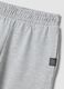 Grey wide-leg trousers in a cotton-viscose blend for girls_5