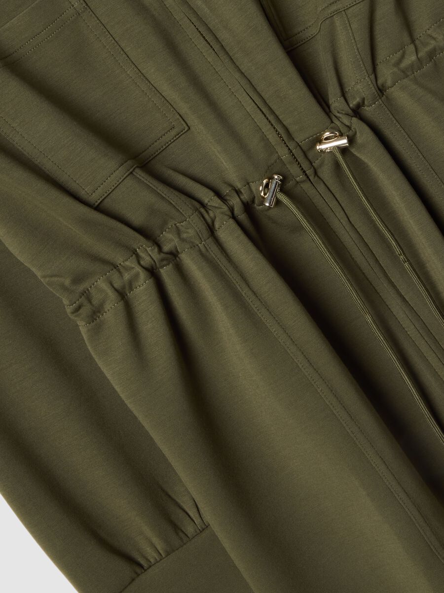 Green relaxed fit maternity sweatshirt in stretch modal blend_5