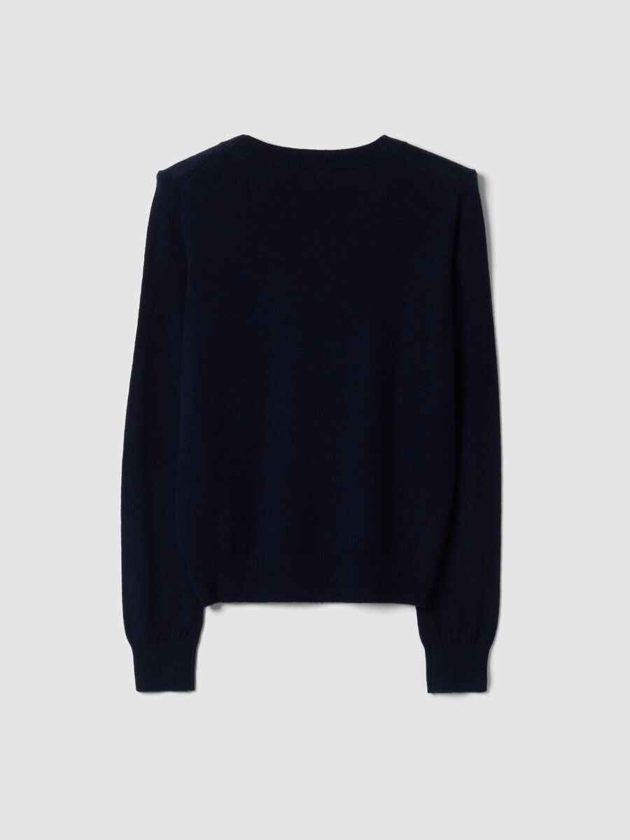 Blue pure wool crew-neck jumper_2
