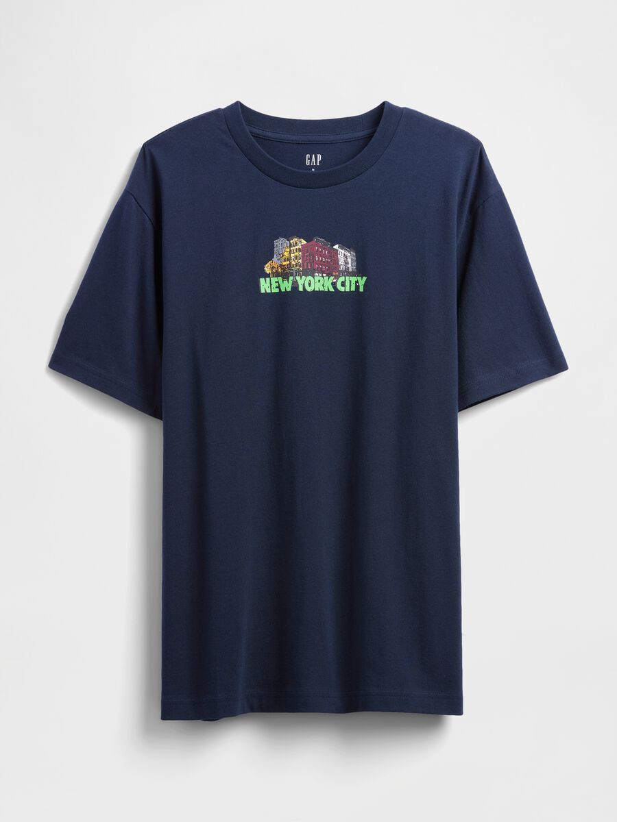 Pure cotton T-shirt with front print_2