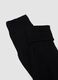 Three-pack of black long socks in pure cotton Fil d&rsquo;&Eacute;cosse_1