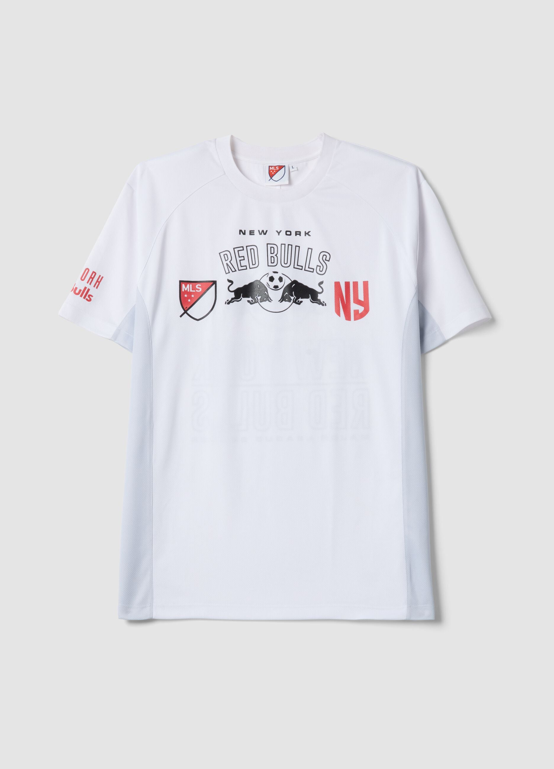White Regular Fit Short-Sleeve New York Red Bulls T-Shirt