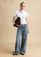 White short sleeve regular fit cotton blend t-shirt_1