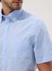 Light blue short-sleeve shirt with button-down collar_3