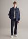 Blue lightweight regular fit jacket with zip_1