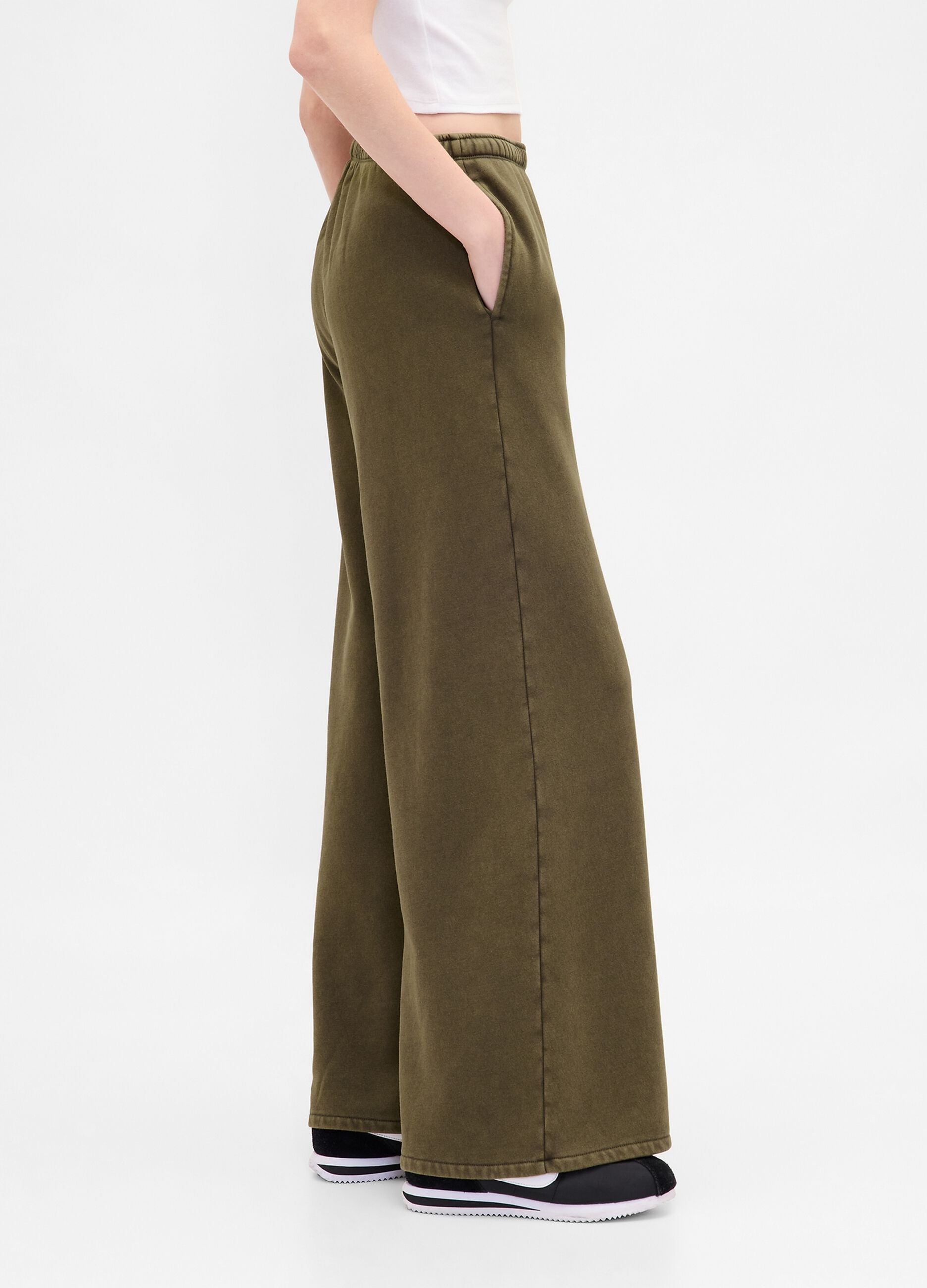Wide Leg Sports Trousers