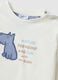 Child's long-sleeve white pure cotton top with print_3