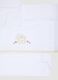 White 100% cotton baby sheet with hedgehog embroidery_2