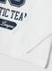 White pure cotton T-shirt with college print, regular fit_3