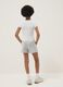 Multicoloured stretch cotton fitted set for girls with Stitch_1