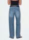 Light Blue Denim Wide-Leg Jeans in 100% Cotton_2