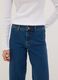 Blue wide-leg stretch cotton jeans_3