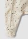 White organic cotton babygrow with print for newborns_3