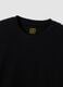 Black long-sleeve crew-neck T-shirt in 100% organic cotton_5