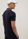 Blue stretch cotton polo shirt, regular fit_1