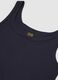 Blue pure cotton tank top regular fit_5