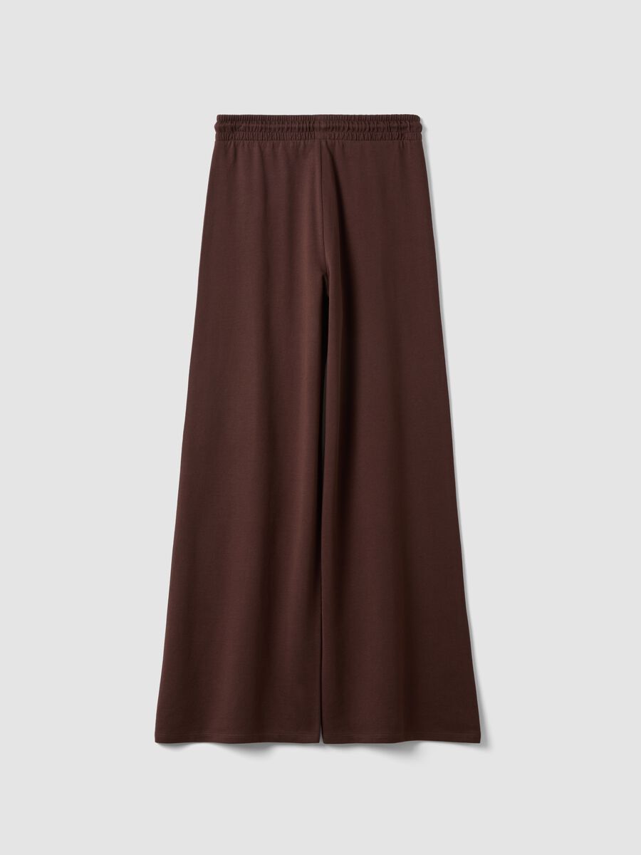 Brown baggy-fit pure cotton jogger trousers_2